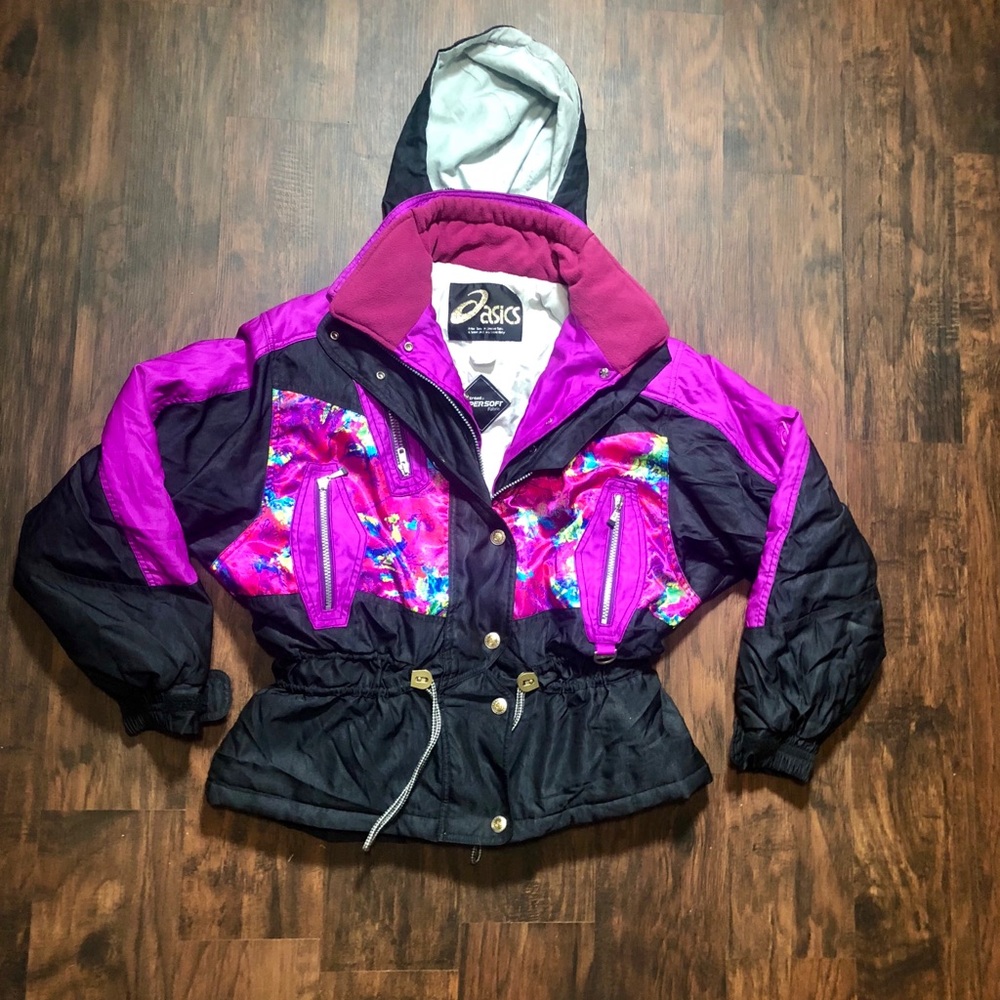 NWOT VTG ASICS 80s 90s Ski Winter Jacket Size 6 - Picture 2 of 8